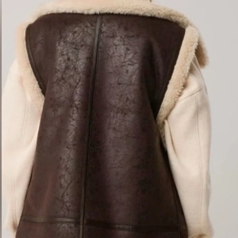 OFFLINE by aerie Faux Leather Sherpa Vest - Picture 3 of 6